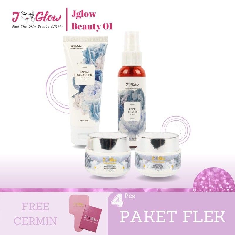 jglow skincare paket flek whitening / j-glow paket flek / j glow paket flek / cream jglow paket flek