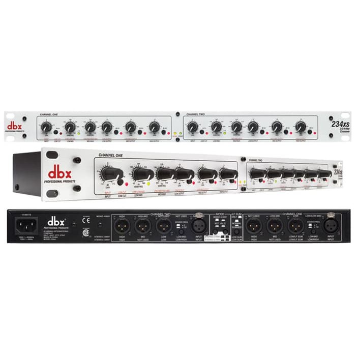 DBX 234xs Stereo 2/3 Way, Mono 4-Way Crossover