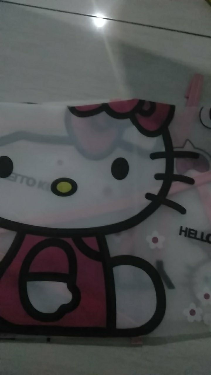 Peralatan Memasak Celemek: Motif Hello Kitty Bahan Tahan Air Dan Minyak