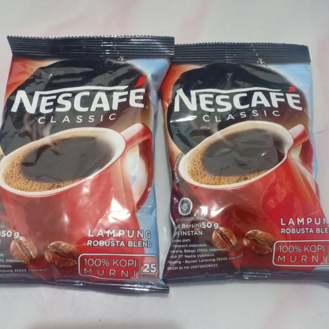 

Hot Sale Nescafe Classic 50 Gram Pouch Terbatas