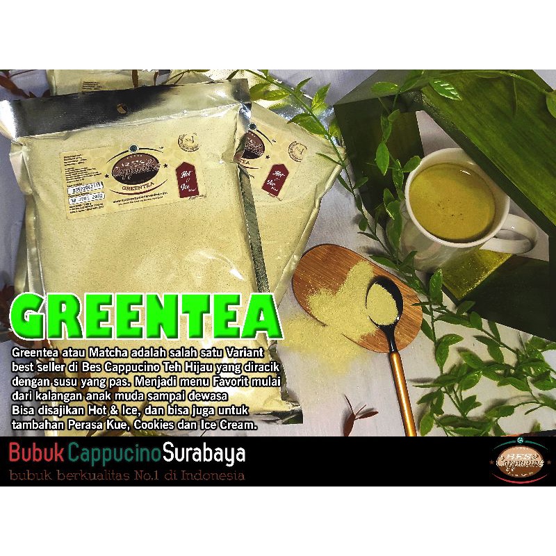 

Bubuk Minuman Rasa Greentea(Bes Cappucino)