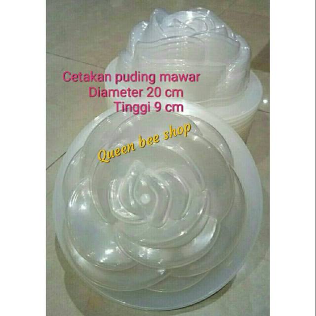 Cetakan puding mawar besar
