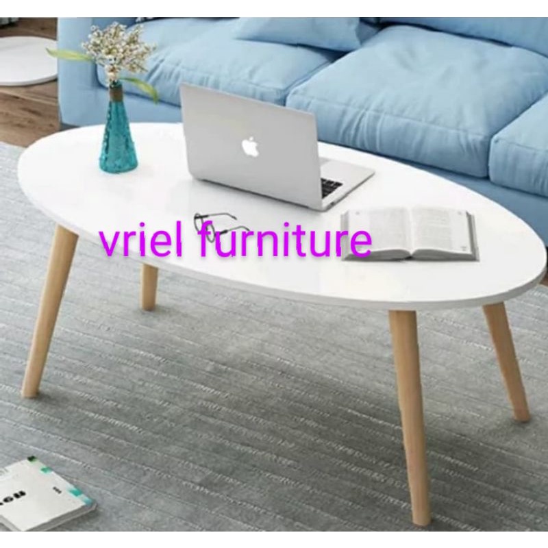 MEJA OVAL MEJA MINIMALIS MEJA RUANG TAMU MINIMALIS