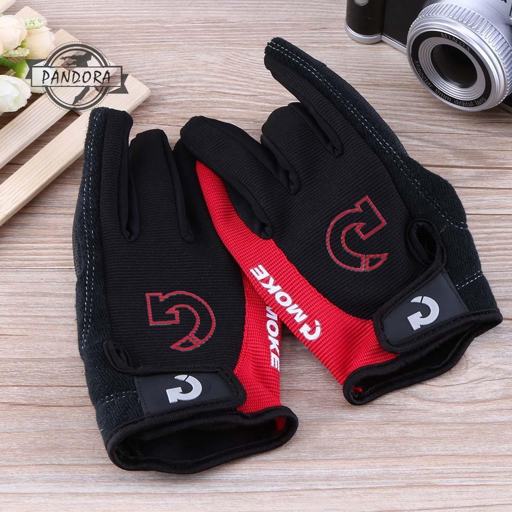 red bike gloves