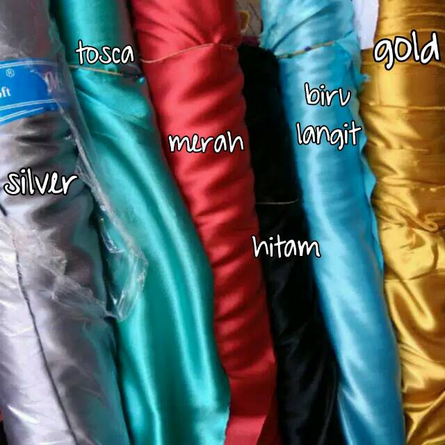 Kain satin - harga persetengah meter