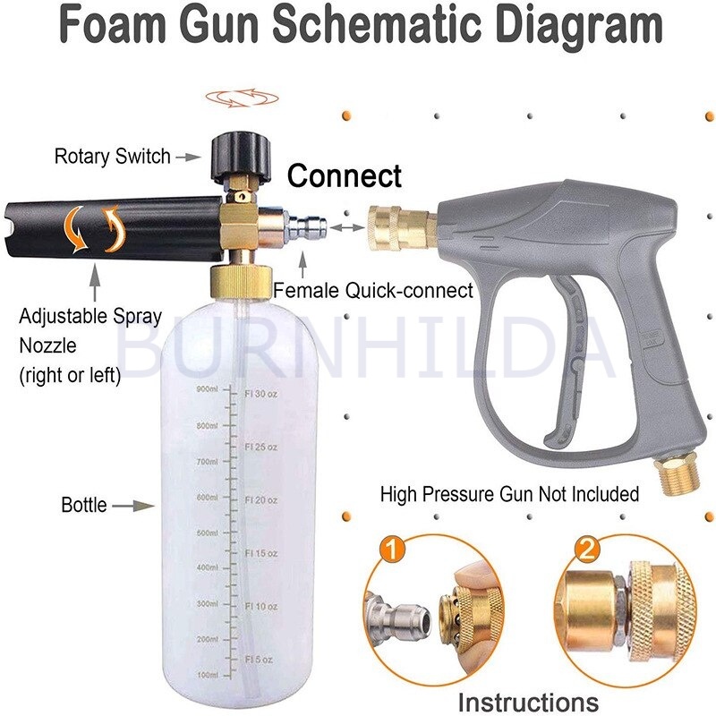 Spray Gun Sabun Cuci Mobil Car Styling Foam Gun Car Wash accesoris motor mobil burnhilda