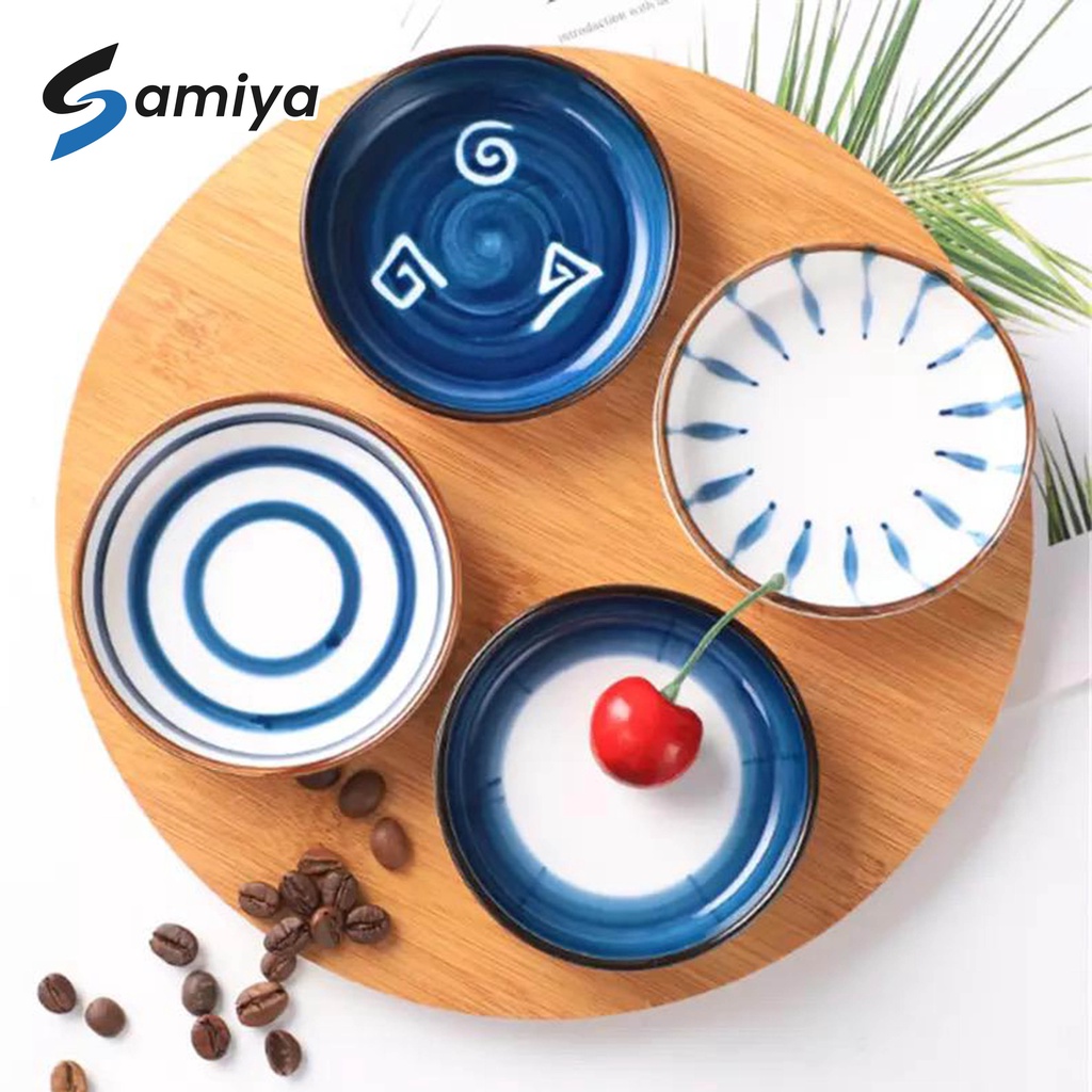 japanese saucer ceramic plate / piring kecil keramik buah snack cake kue sushi alas tatakan cangkir