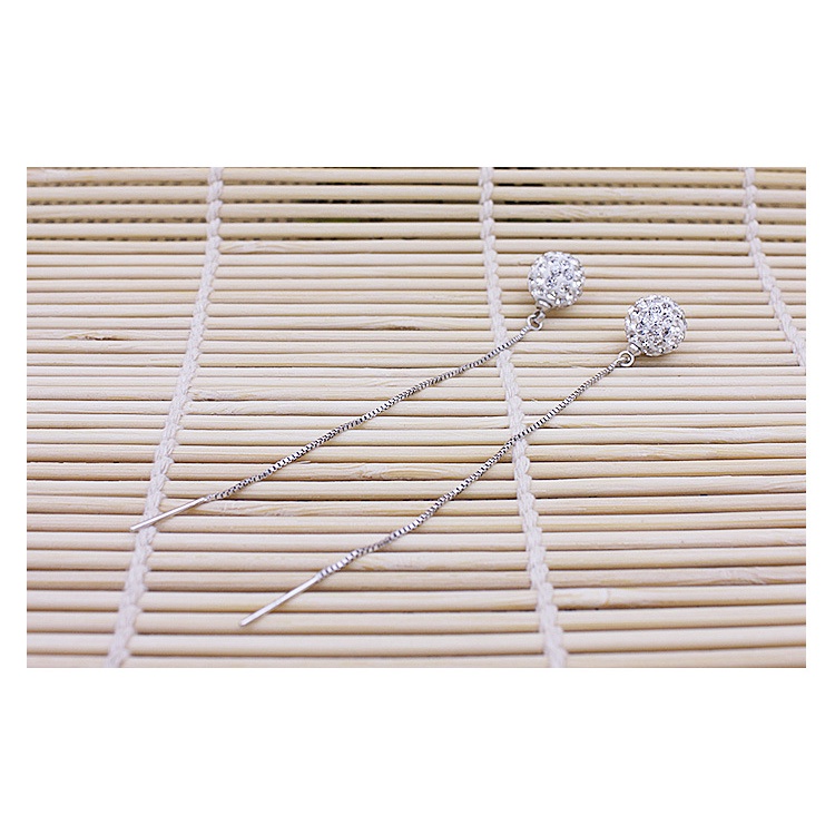 925 Perak Anting Anting Wanita Salju Putih Earline Fashion Perhiasan