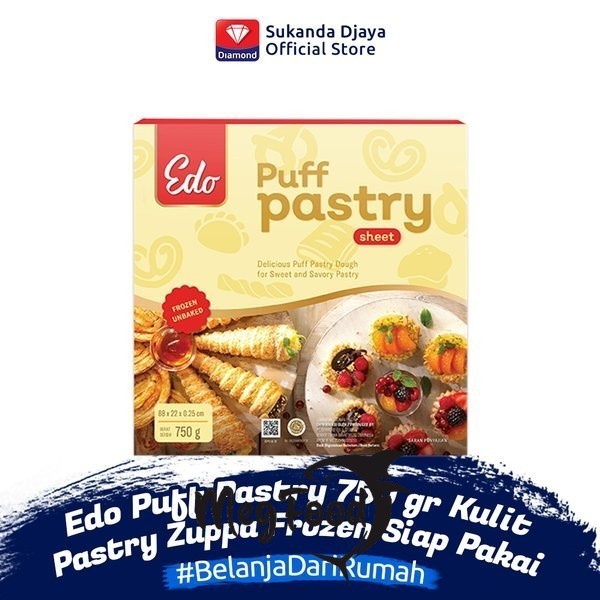 

Edo Puff Pastry Sheet (750 gr) kulit pastry