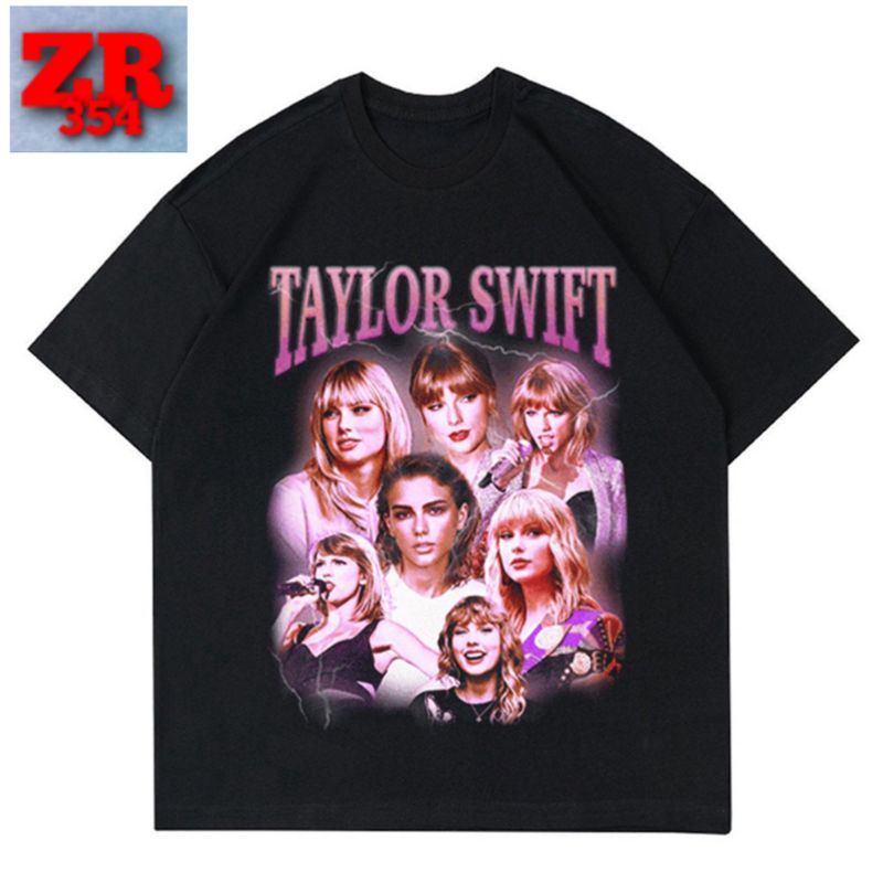 KAOS TAYLOR SWIFT VINTAGE RAPTEE | T-SHIRT TAYLOR SWIFT RAP TEE OVERSIZE BLACK PRIA WANITA ANAK DEWA