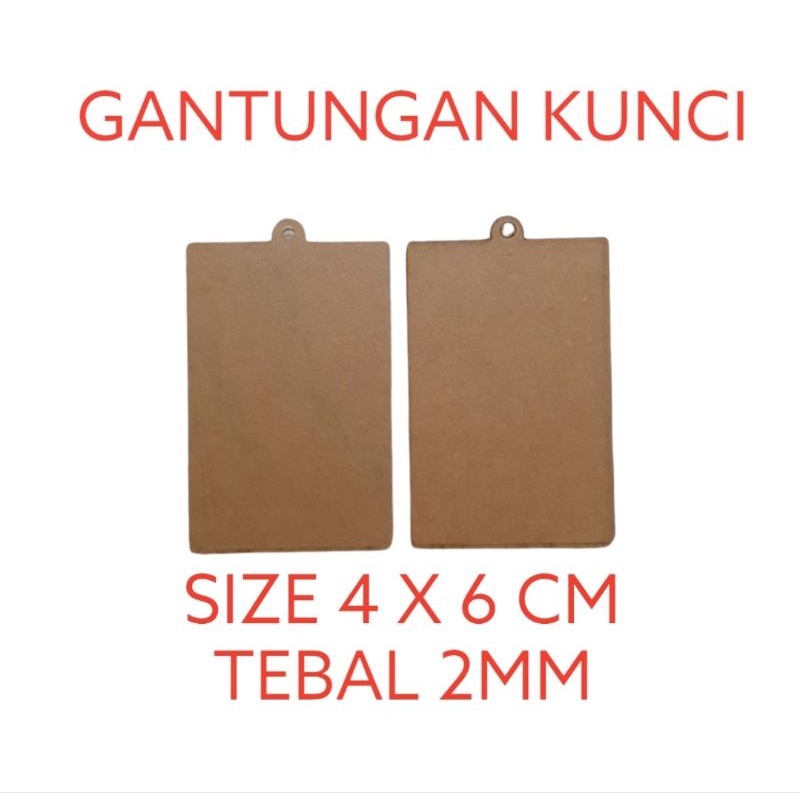 GANTUNGAN KUNCI TAG NAME 4X6 SEGI