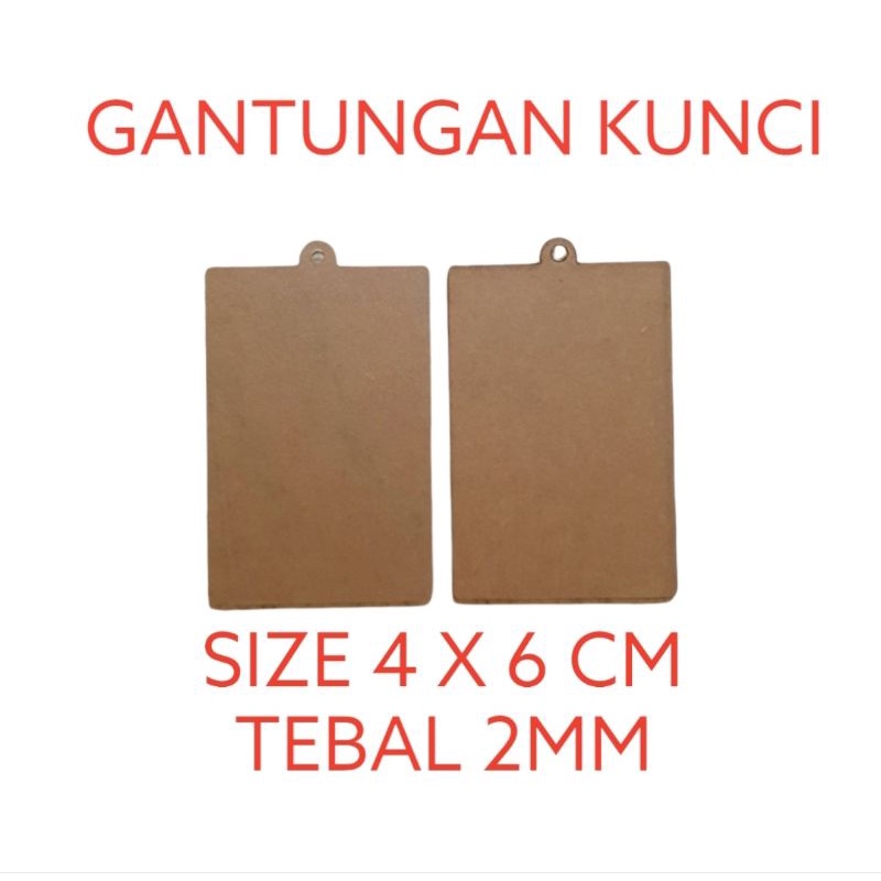 GANTUNGAN KUNCI TAG NAME 4X6 SEGI