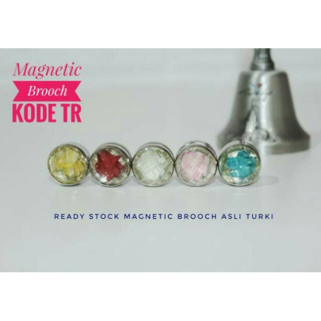 Magnetic brooch bros turki magnet jilbab turki klip / clip jilbab klip hijab jepit jilbab original