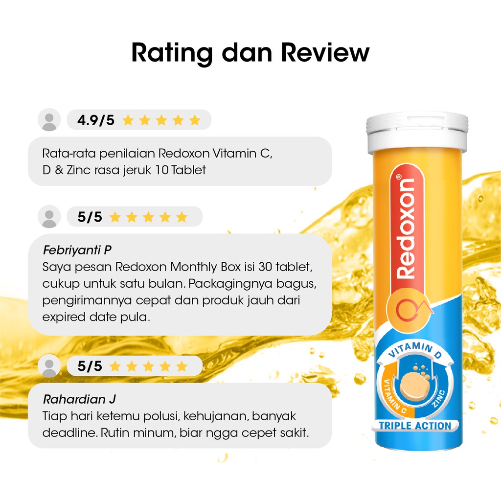 Redoxon Vitamin C Zinc Rasa Jeruk Tablet Shopee Indonesia