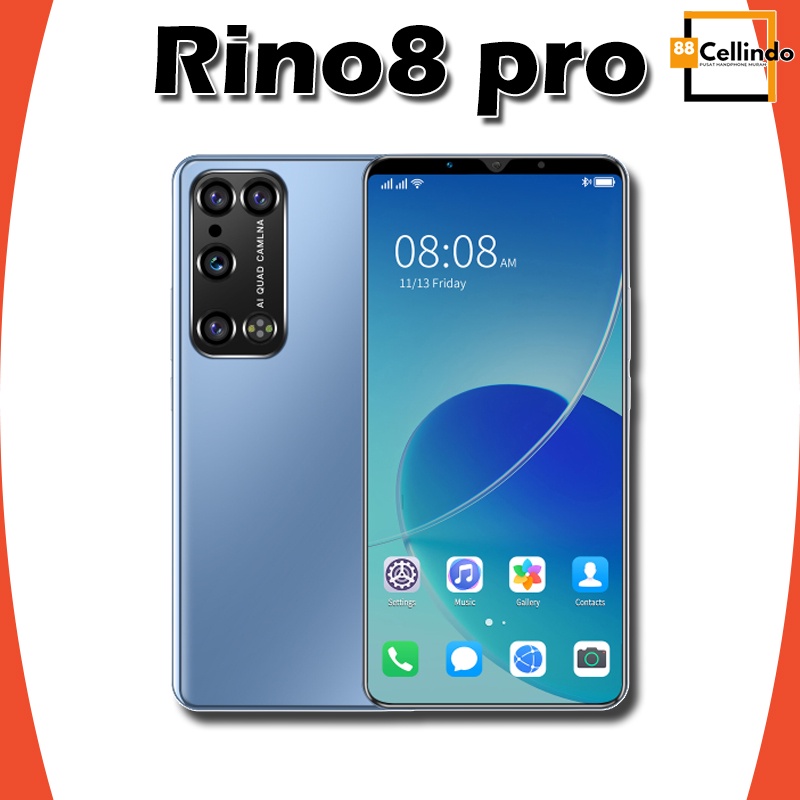 Promo Hp Rino8 Pro 6+128 Layar 6.38" Kamera 24+48 Bisa COD