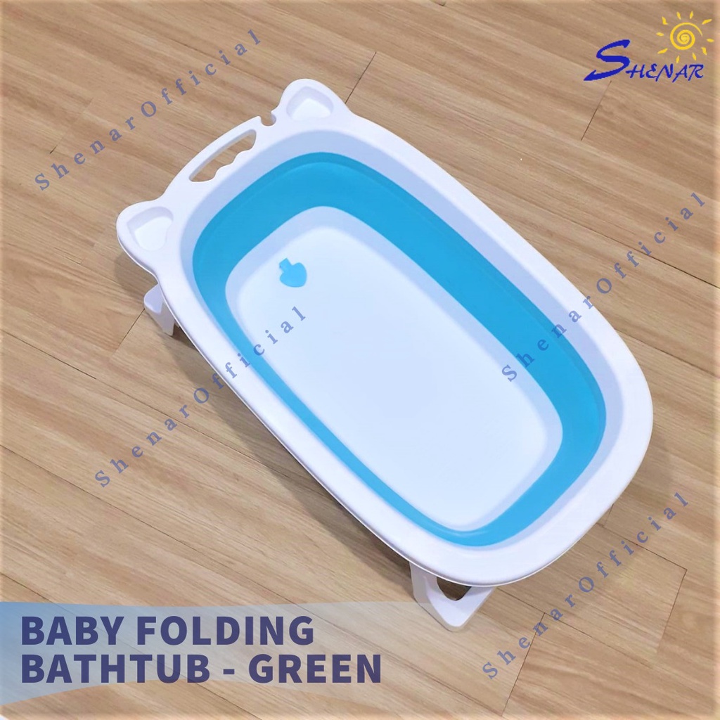 BAK MANDI BAYI LIPAT FOLDABLE SILICONE BATHTUB FOLDING BAYI PORTABLE ANAK PERALATAN BAYI