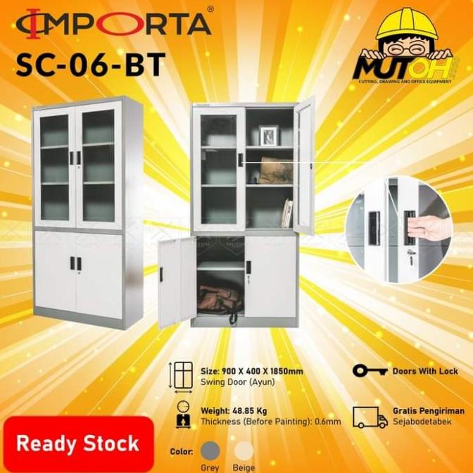 

BIG SALE LEMARI ARSIP LEMARI BESI PINTU SWING KACA & BESI IMPORTA SC-06BT TERBAIK