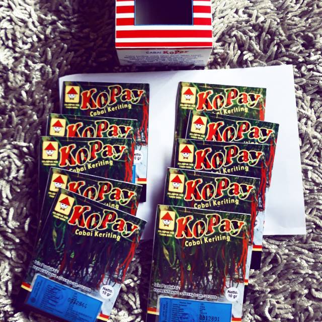 

1 box = 10 sachet Benih Cabe Kopay
