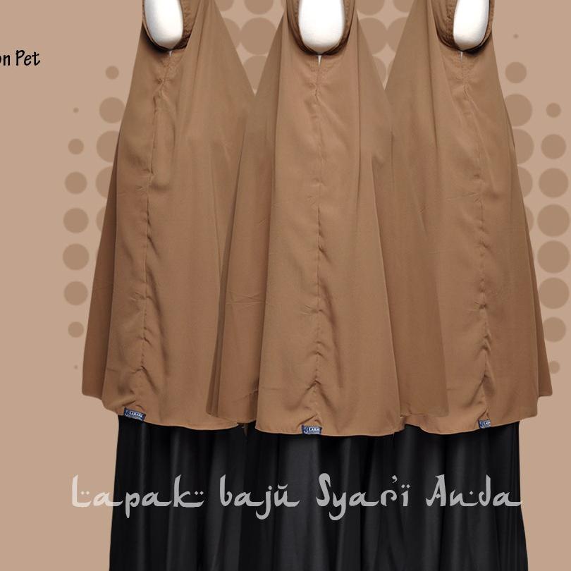 Ω Labasa Khimar Jumbo Non Pet XL Wolfis Sebetis Aneka Warna | Bisa ➧