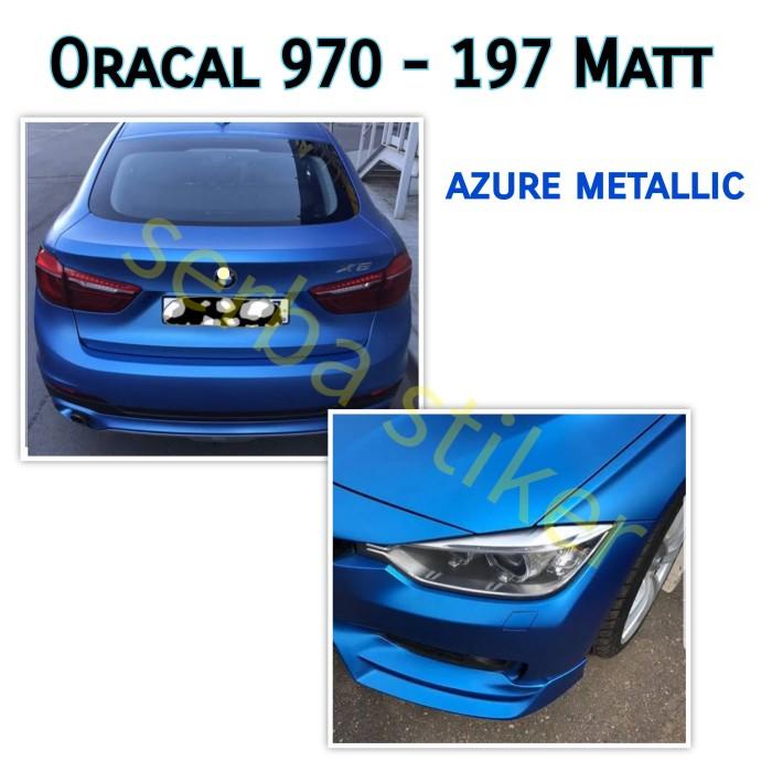 Coat | Stiker Mobil Wrap Oracal 970 197Matt Azure Metallic