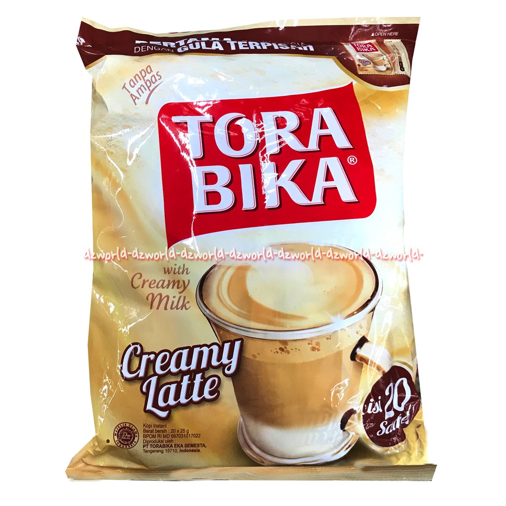 Torabika Creamy Latte Isi 20 Sachet Kopi Bubuk Instan Tora Bika krimi