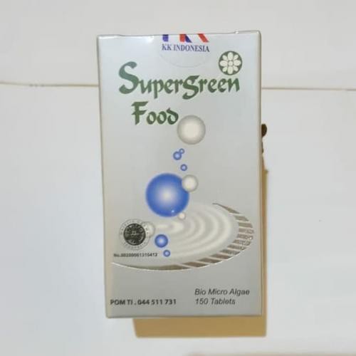 Suplemen Makanan Sel Supergreen Food SGF 50 150 600 tab Super Green Chlorella Spirulina KK Indonesia