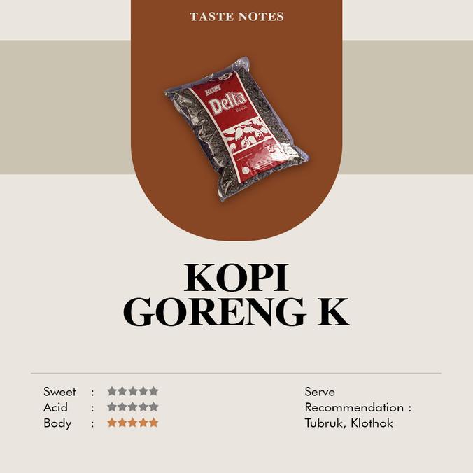 

[ COD ] Kopi Delta K Robusta 1kg HEMAT Kode 607