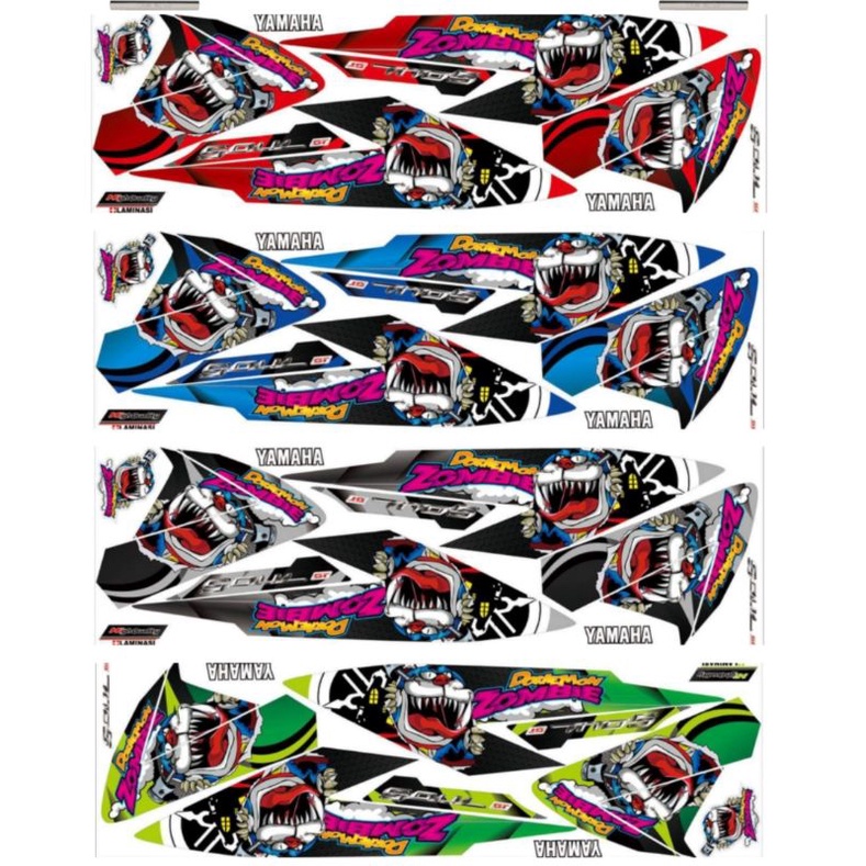 Striping Soul gt 125 All New Variasi Sticker Stiker Scotlite Skotlet Motor List Body
