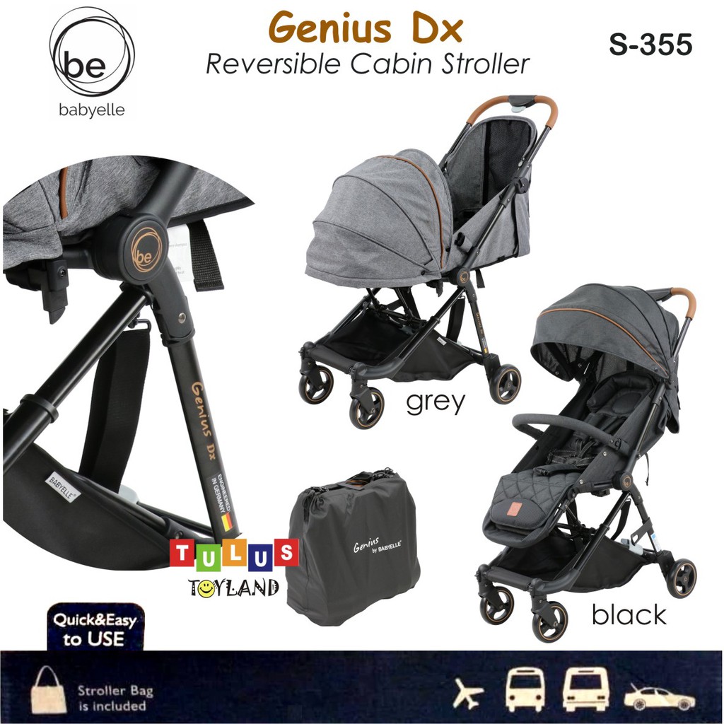 Stroller Cabin Size Babyelle Genius DX S355 Baby Elle S 352 Kereta Bayi Reversible bisa Hadap Ibu