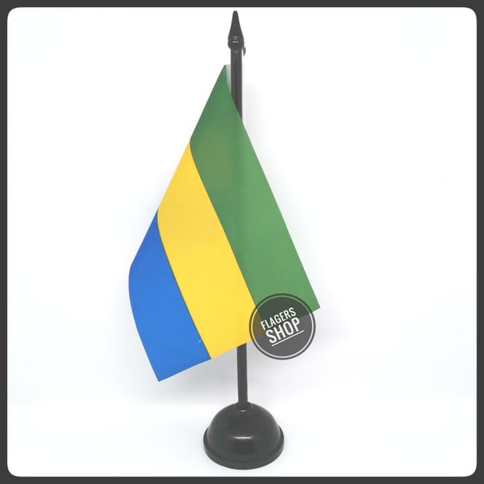 

Bendera Meja Gabon + Tiang Kayu