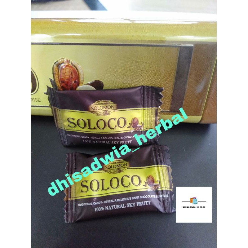 

Permen Coklat Soloco eceran 1 biji 100% ORI