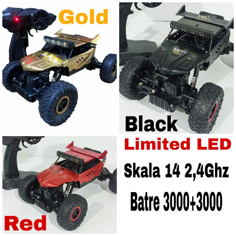 PROMO COD MOBIL REMOT CONTROL RC Offroad 4x4 METAL 4WD ROCK CLIMBER 2.4GHZ MAINAN REMOTE KONTROL