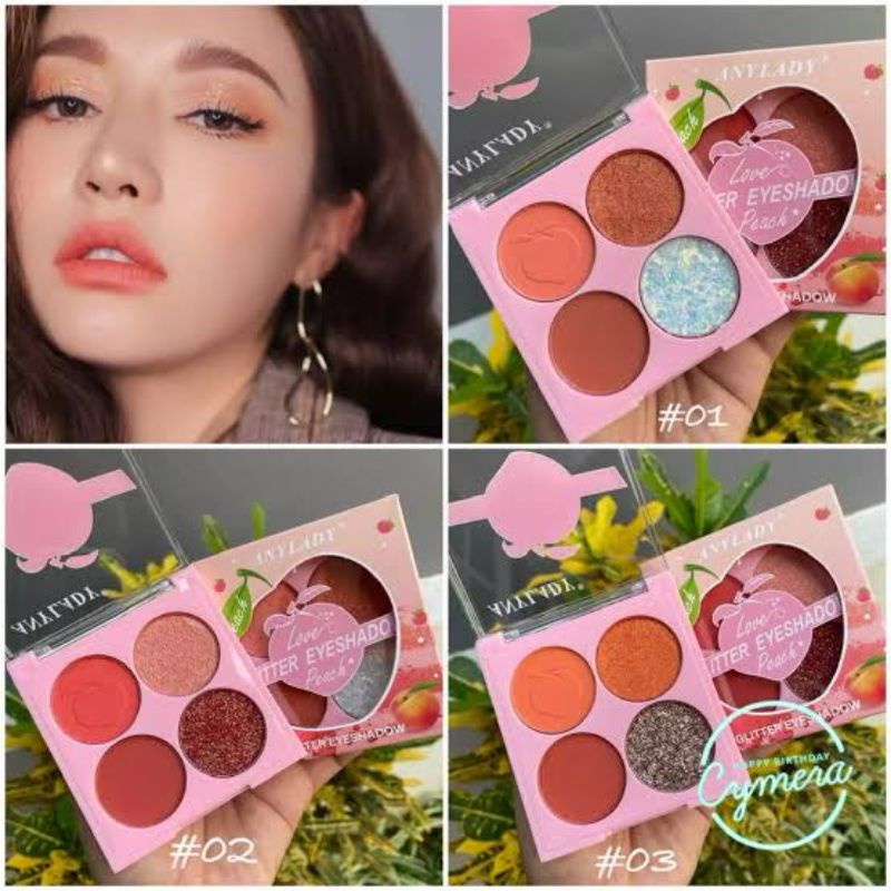 PROMO!!!EYESHADOW LOVE GLITTER PEACH ANYLADY NO.790