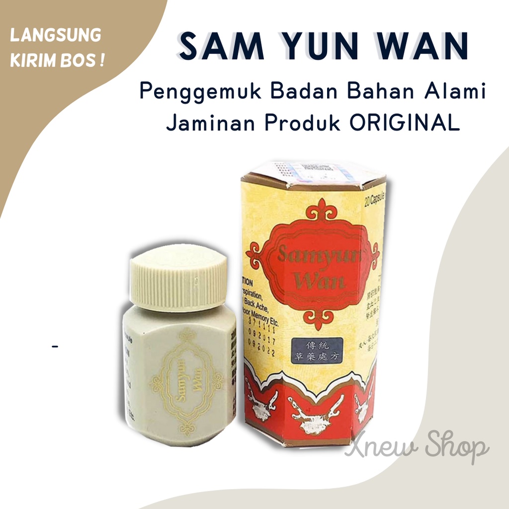 [ ORIGINAL ] Sam yun wan wisdom obat gemuk Samyunwan - Sam Yun Wan Wisdom sam yun wan asli wisdom