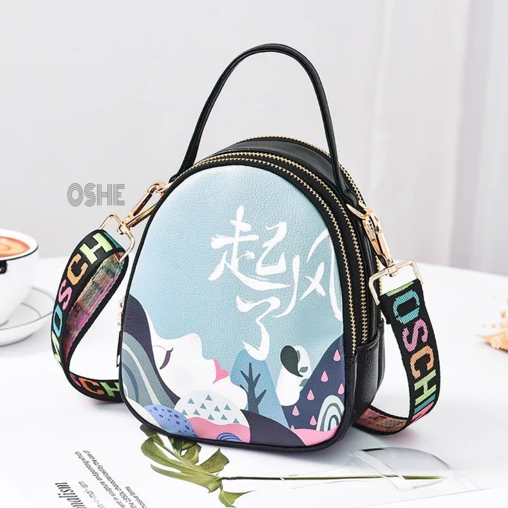 TAS SELEMPANG PRINTING 3D TAS WANITA