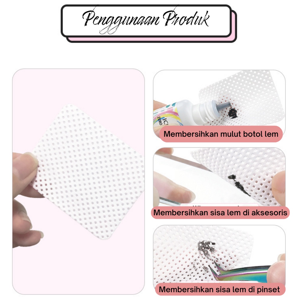 Tissue Pembersih Lem Eyelash Extention / Cotton Pads