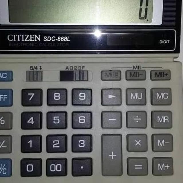 

Special - Kalkulator Citizen Type SDC 868 L - Calculator Citizen 12 Digit 868 L 爽