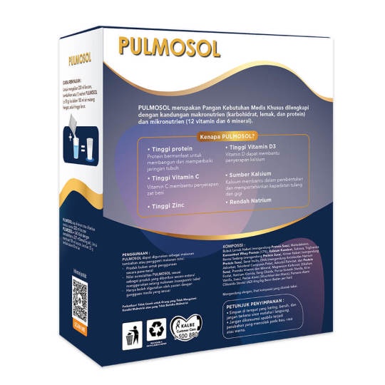 PULMOSOL 150gr Nutrisi Susu Untuk penderita Gangguan Pernafasan PPOK