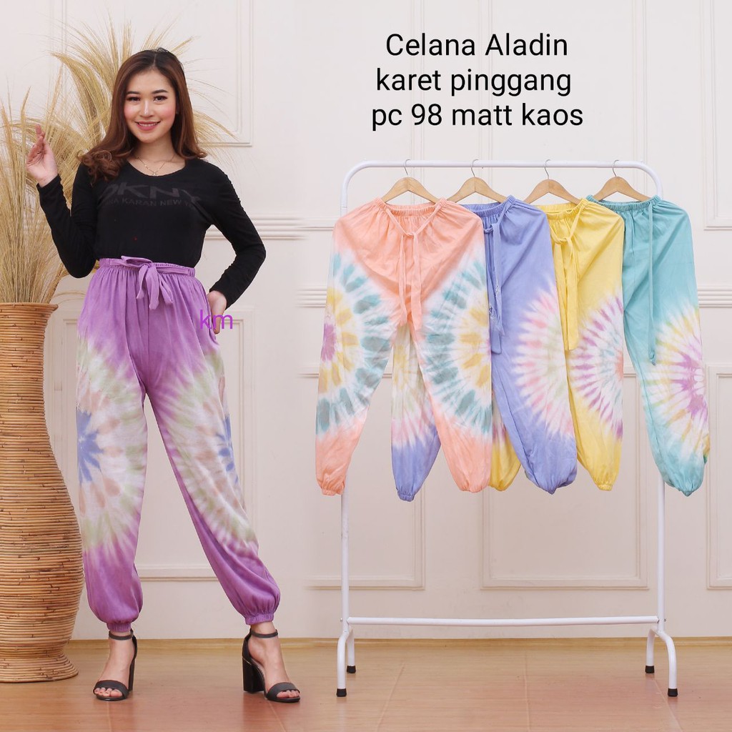  celana  wanita  celana  aladin  wanita  celana  bahan kaos 