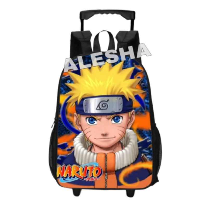 TAS RANSEL ANAK KARAKTER NARUTO GRATIS BOTOL MINUM - TAS ANAK - TAS TROLI