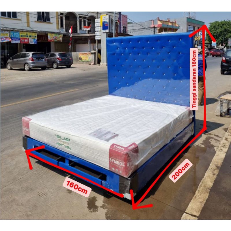 Divan Jaguar Andin Sandaran Tinggi Tanpa Kasur (Bekasi)