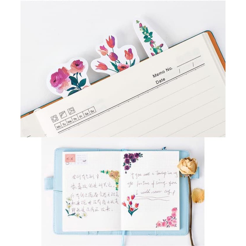 Label Stickers - Blooming Flower (45pcs)