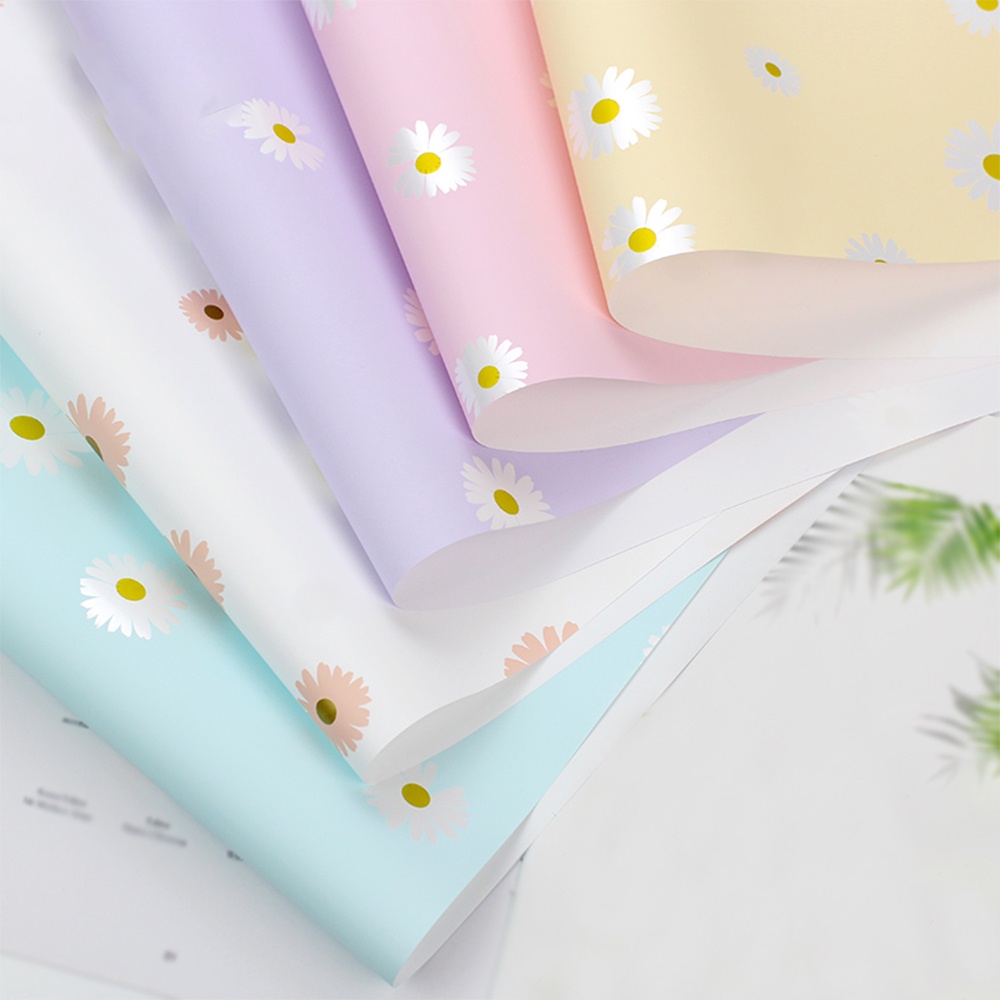 

5 Lembar DAISY FLOWER PATTERN WRAPPING PAPER | KERTAS CELLOPHANE | KERTAS WRAPPING | KERTAS BUNGA | FLOWER WRAPPING PAPER