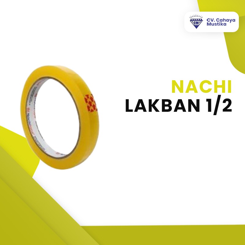 

Alat Tulis Sekolah/Alat Tulis Anak/ATK Kuliah/ATK Sekolah Lakban Nachi 1/2 Inch Malang - ATK