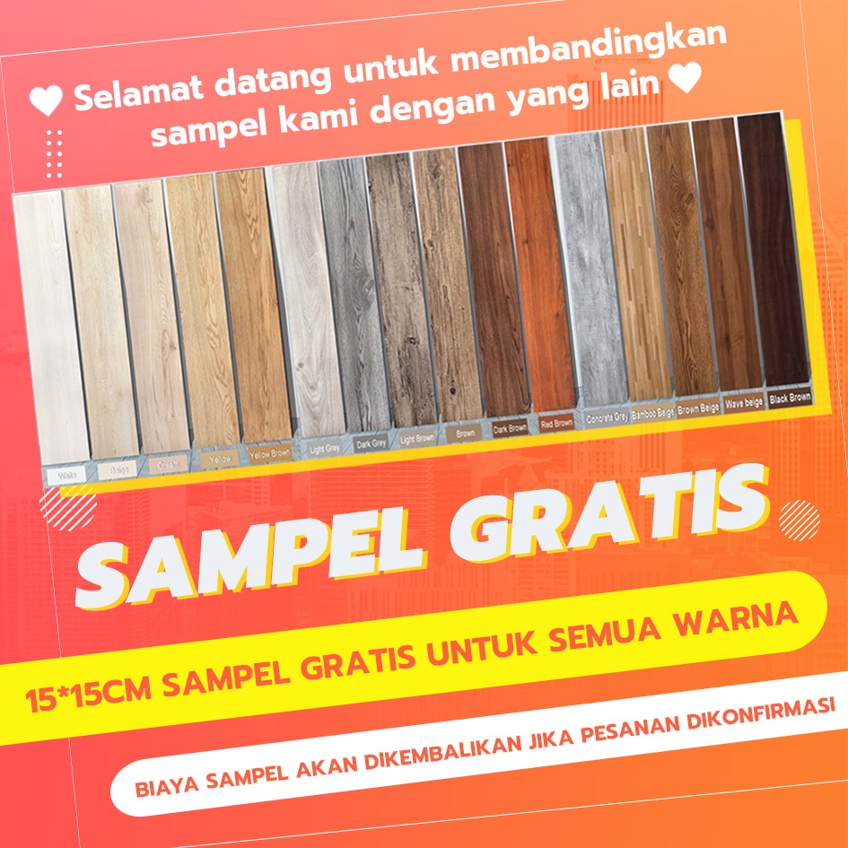 Jual SIV sampel untuk vinil Vinil Lantai Motif Kayu Vinyl Lantai