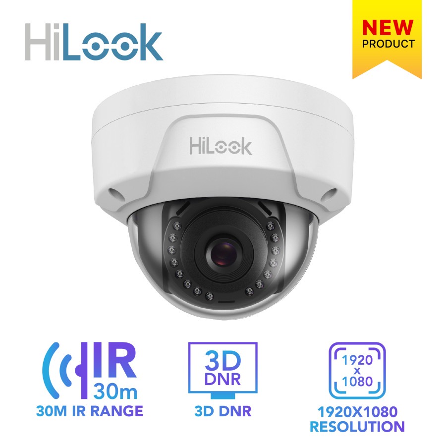 CCTV Camera 2MP IP IPC-D121H White HiLook Original Garansi 2 Tahun