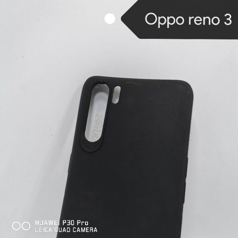 case black matte 3d oppo reno 3 dan a91