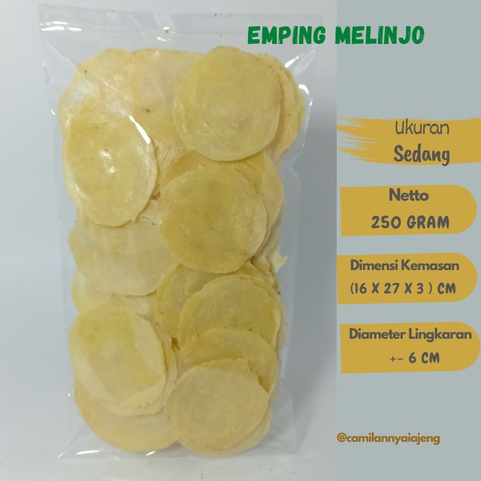 

Emping Mentah Melinjo Tipis Super Asli Kebumen 250 gram