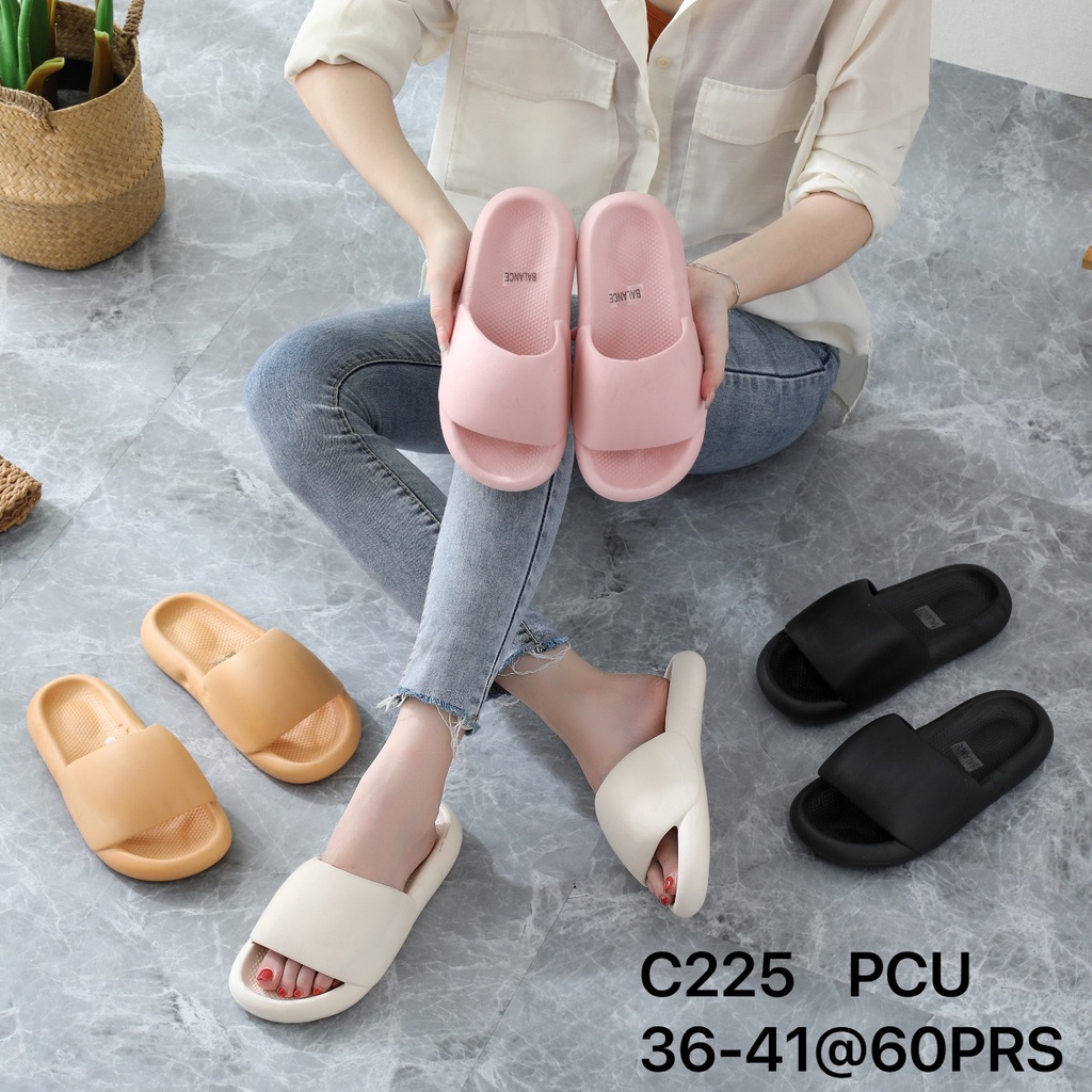 [NEW] Sandal Selop Wanita Karet Import BALANCE Jelly Soft Sol Tebal / C225