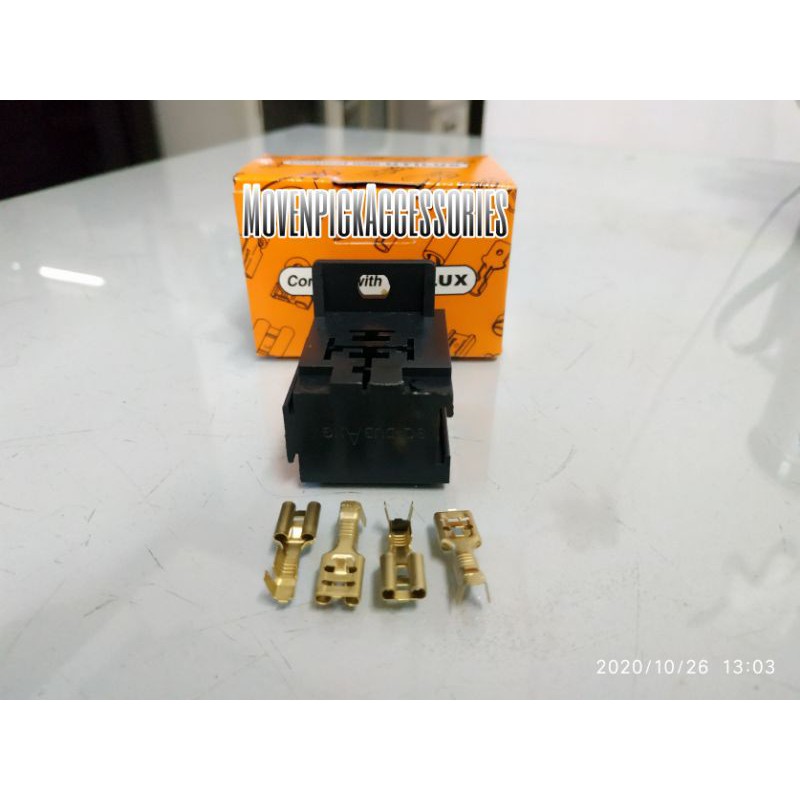 SOCKET RELAY GANDENG KOSONG + 4 TERMINAL